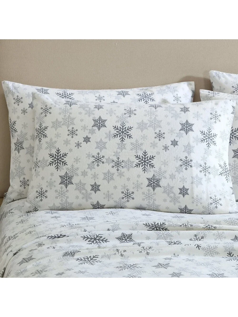Lenox Flannel Sheet Set, KING Snow Day
